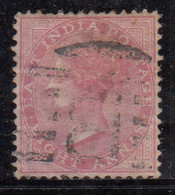 1868 Eight Annas,  8as British East India Used , - 1858-79 Kolonie Van De Kroon