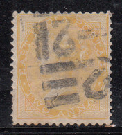 2as Yellow SG61, Two Annas 1865, British East India Used - 1858-79 Compañia Británica Y Gobierno De La Reina