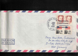 USA 1985 South Pole Antarctica Interesting Letter - Andere & Zonder Classificatie