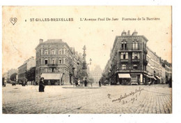 ST GILLES - Brussel - Bruxelles - Avenue Paul De Jaer - Fontaine De La Barrière - Verzonden 1912 - édit A.S. 4 - St-Gillis - St-Gilles
