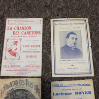 Lot 4 Partitions   Chancon De Marinette Lucien Boyer La Barque D'Yves Leon Raiter Marius Richard - Jazz