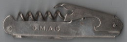 Ancien Couteau   O.M.A.G  10 Cm  Inox - Armes Blanches