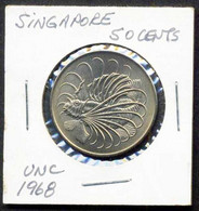 Singapore 1968 50 Cents UNC - Singapour