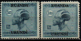 RUANDA-URUNDI 1925-7 * - Ongebruikt