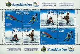 71638 MNH SAN MARINO 1994 17 JUEGOS OLIMPICOS INVIERNO LILLEHAMMER 1994 - Used Stamps