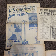LES CHANSONS DE L'HEURE DES AUDITEURS " . CHARLES TRENET . LYS GAUTY - Cancionero