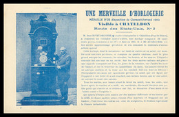 * Une Merveille D'Horlogerie Visible à CHATELDON - Route Des Etats Unis N° 2 - Jean RIVET DECOMBE Charpentier - 1951 - Chateldon