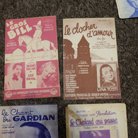 Lot 4 Partitions Musicales - Song Books