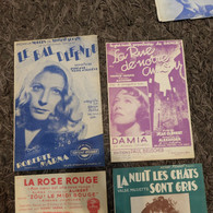 Lot 4 Partitions Musicales - Song Books