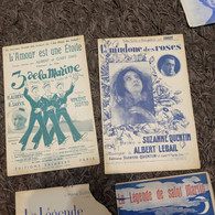 Delcampe - Lot 4 Partitions Musicales - Song Books
