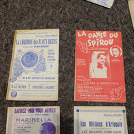 Lot 4 Partitions Musicales - Song Books