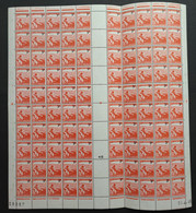 France-Feuille De 100 Timbres Yvert N°750-Timbres Neufs** - Full Sheets