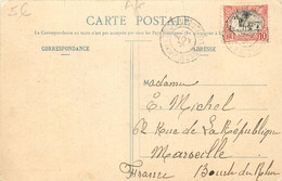 Cote Française Des Somalis Timbre 10c Sur CP De 1906 - Vue Générale De Harar - Cartas & Documentos