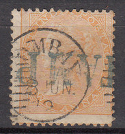 Bombay 1, Local, On Two Annas, JC Type 15, British India Used, Early Indian Cancellations, Cond., Damage, - 1854 Compagnie Des Indes