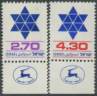Israel 1979 Correo 754/55 **/MNH Sellos De Remplazo. (2val.) - Ungebraucht (mit Tabs)