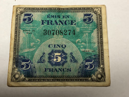 5 Francs 1944 Drapeau/France - 1944 Drapeau/Francia