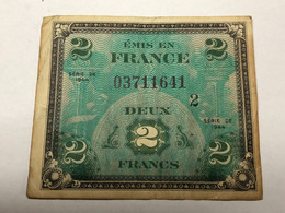 2 Francs 1944 Drapeau/France - 1944 Vlag/Frankrijk