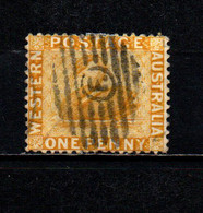 WESTERN AUSTRALIA - 1882 - Swan - 1p Ocher Yellow - Wmkd. Crown And C A - Perf. 14 - USATO - Oblitérés