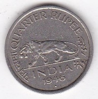 Inde Quarter Rupee 1945 , George VI,  En Nickel , KM# 548 - Inde