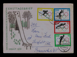 Gc7314 DDR Winter Olimpic Games 1959 Innsbruck Sports Mailed Krefelv/Rh - Winter 1964: Innsbruck