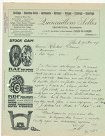 FA 2672  /FACTURE   -QUINCAILLERIE SELLOS  FLERS DE L'ORNE  (ORNE )  1927 - Droguerie & Parfumerie