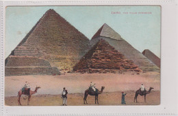EGYPT - Cairo The Four Pyramids - VG Ethic And Camels Etc - Pyramides