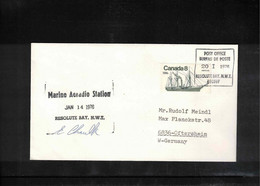 Canada 1976 Marine Aeradio Station Resolute Bay Interesting Signed Letter - Brieven En Documenten