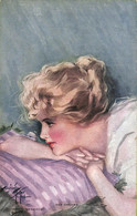 Ab6680 - VINTAGE POSTCARD - Glamour Ladies Donnine  ARTIST SIGNED H  FISHER - Fisher, Harrison