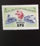 SO) MALDIVES 100 ANNIVERSARY UPU MNH - Malediven (1965-...)