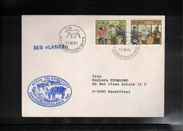 Norway 1984 Norwegian Polar Institute Expedition To Svalbard - Ship M/S Lance Interesting Letter - Brieven En Documenten