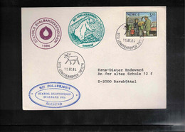 Norway 1984 Statoil Expedition To Svalbard - Ship M/S Polarbjorn Interesting Letter - Lettres & Documents