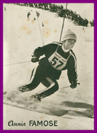 * Skieuse Annie FAMOSE - Skis ROSSIGNOL - SALOMON - Ski - Skieur - Sportsmen