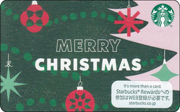 Japan Starbucks Card Merry Christmas 2022 - 6206 Mint Pin Closed Top Erhaltung - Gift Cards