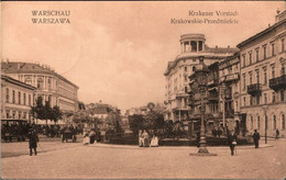 ! Old Postcard, Alte Ansichtskarte Warschau, Warszawa, Vorstadt 1. Weltkrieg, Feldpost 1915, Abs. Brest Litowsk N. Posen - Polonia