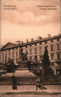 ! Alte Ansichtskarte Warschau, Warszawa, Kopernikus Denkmal, 1. Weltkrieg, Feldpost 1915, Abs. Brest Litowsk N. Posen - Polen