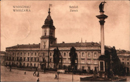 ! Alte Ansichtskarte Warschau, Warszawa, Schloß, Zamek, 1. Weltkrieg, Feldpost 1915, Abs. Brest Litowsk N. Posen - Polonia
