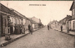 ! Alte Ansichtskarte Biala, Janowerstraße, 1. Weltkrieg, Feldpost 1916, Abs. Brest Litowsk N. Posen - Pologne