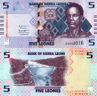 Sierra Leone / 5 Leones / 2022 / P-36(a) / UNC - Sierra Leone