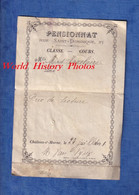 Document Ancien - CHALONS Sur MARNE - Pensionnat Au 27 Rue Dominique - Prix - Classe Ecole - Année 1920 - Vaxélaire - Diplômes & Bulletins Scolaires