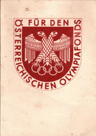 ! Reklame Ansichtskarte, Österreich, Olympiafonds, Sonderstempel FIS Ski Wettkämpfe Innsbruck, Wintersport, 1936 - Olympische Spelen
