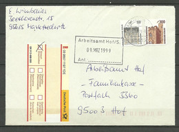 Germany Deutschland BRD 1999 R-Brief O MARKTREDWITZ Mi 1348 Etc. - Briefe U. Dokumente