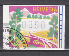 1996 Schweiz Jahreszeiten ATM Mi: CH 8°/ ZNr: CH 12° Stempel: ET / PJ. Sommer - Automatenzegels
