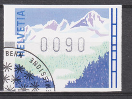1996 Schweiz Jahreszeiten ATM Mi: CH 10°/ ZNr: CH 14° Stempel: ET / PJ.  Winter - Timbres D'automates