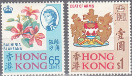 HONG KONG   SCOTT NO 245-46  MINT HINGED   YEAR  1968 - Unused Stamps