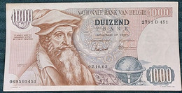 Belgie - 1000 Fr - 02/10/1963 - 1000 Francs