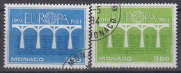 MONACO  1622-1623, Gestempelt, Europa, 25 Jahre CEPT, 1984 - Oblitérés