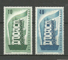 Deutschland BRD Germany 1956 Michel 241 - 242 * Europa CEPT - 1956