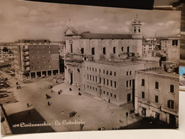 Cartolina Civitavecchia La Cattedrale 1954 - Civitavecchia