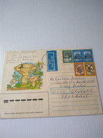 Bielorrusia.belarus.letter Postal Stationery.fungi.ant.to Uruguay.defs..1999..e7 Reg Post 1 Or 2 Pieces Conmems - Belarus