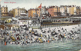 CPA Royaume Unis - Angleterre - Sussex - Beach Brighton - The London View Co. Ltd. - Oblitérée Brighton 1911 - Colorisée - Brighton